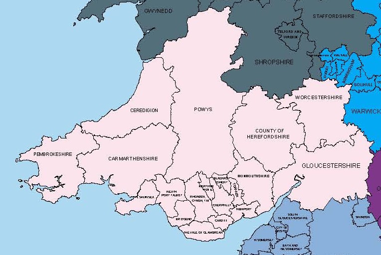 BMFA Wales Area (Map will change in due course)